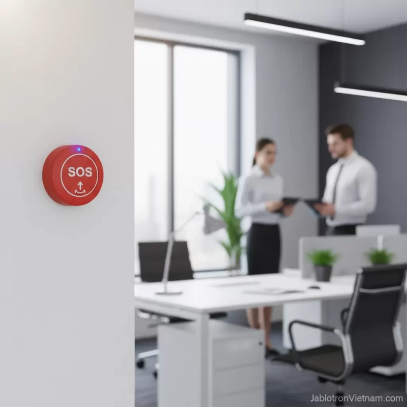 Báo động khẩn cấp và hỗ trợ nhân viên qua nút SOS không dây 1 1. Nút SOS