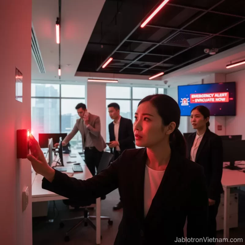 Báo động khẩn cấp và hỗ trợ nhân viên qua nút SOS không dây 2 2. Báo động khẩn cấp