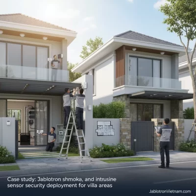 Case study: Triển khai an ninh cho khu biệt thự với cảm biến nhiệt, khói, đột nhập Jablotron - Case study: Triển