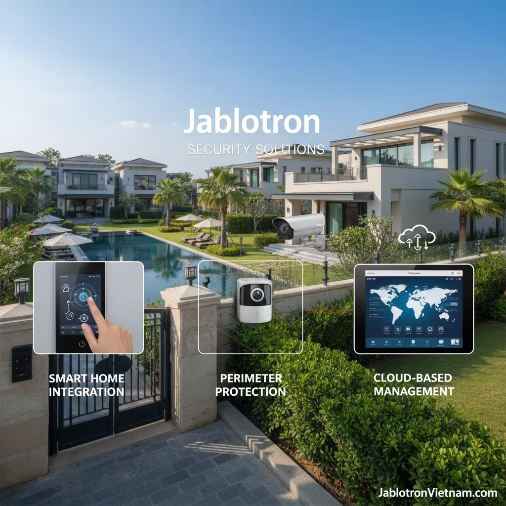 Giải pháp an ninh Jablotron cho cụm biệt thự cao cấp - Giải pháp ninh