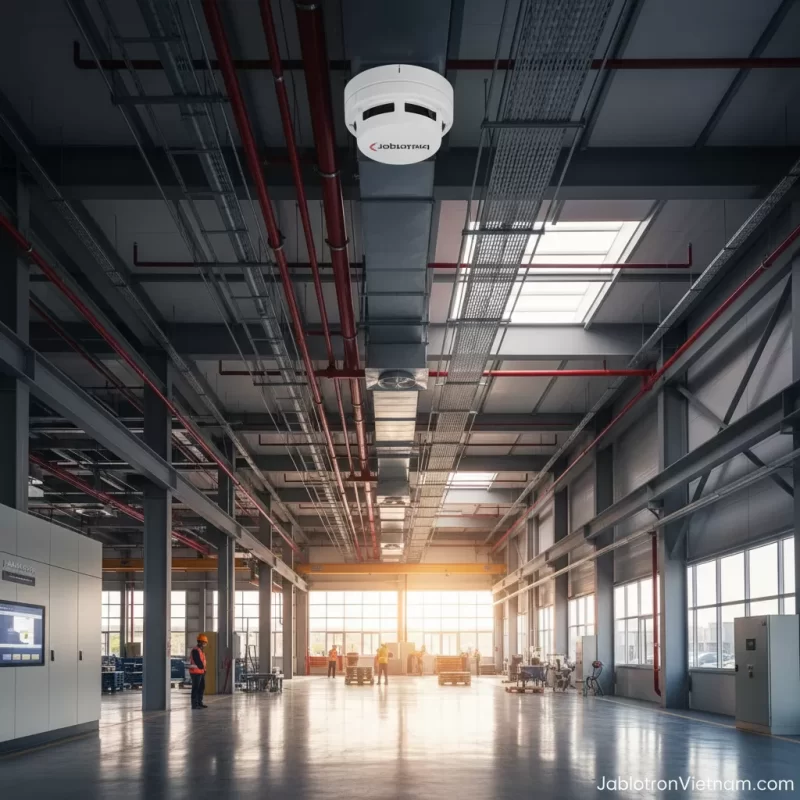 Hệ thống báo cháy và chống cháy Jablotron trong khu công nghiệp 1 Hệ thống báo - Đầu báo khói