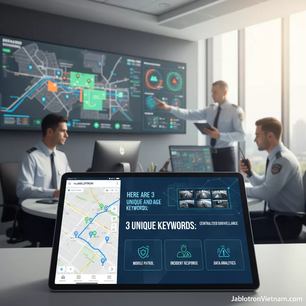 Quản lý lực lượng bảo vệ qua App myJABLOTRON và trung tâm giám sát ARC - Quản lực lượng