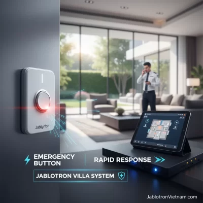 Tính năng nút bấm khẩn cấp và phản ứng nhanh trong hệ thống Jablotron cho biệt thự - Tính năng nút