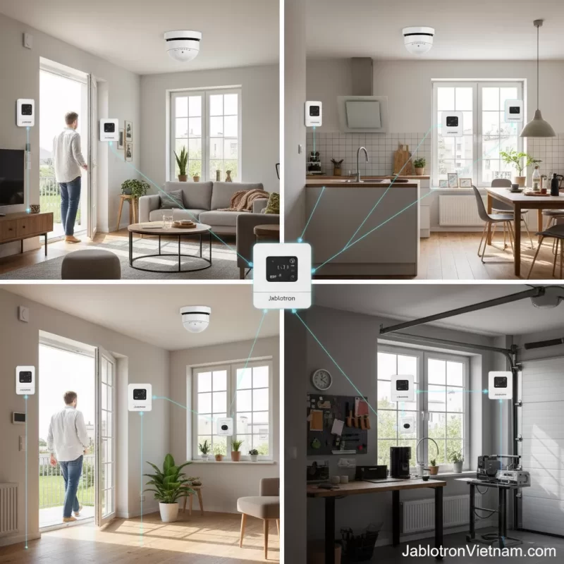 Tổng quan các loại cảm biến trong hệ thống Jablotron và cách phối hợp hoạt động 2 Tổng quan loại - 3. Minh họa đa dạng